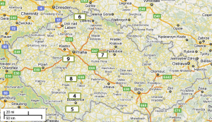 Best places to visit in Czech Republic - it is easier to plan your travel route with this map.