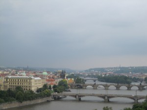 One of the best views to Prague from Letenské sady, you can walk there from Náměstí Republiky (Palladium) by the Štefánikův most
